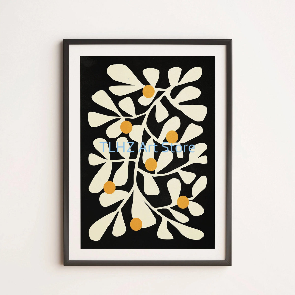Funny colourful flower posters and canvas prints for decoration