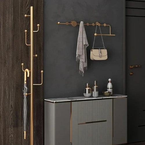 Nordic luxury decorative wall mounted clothes and hat rack - vue 2 sur 18
