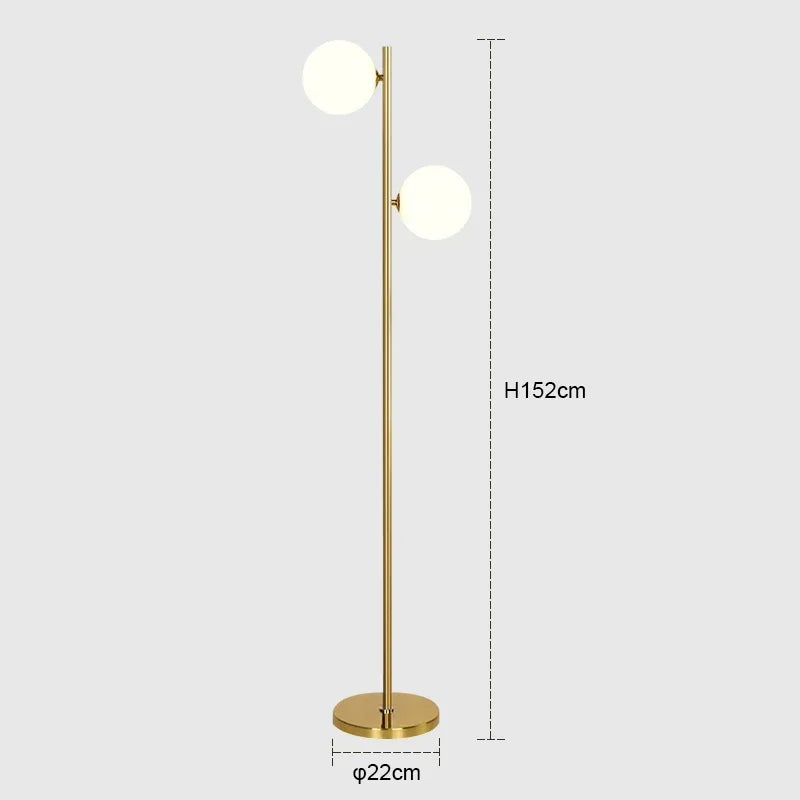 Modern minimalist Scandinavian creative decorative floor lamp - vue 8 sur 9