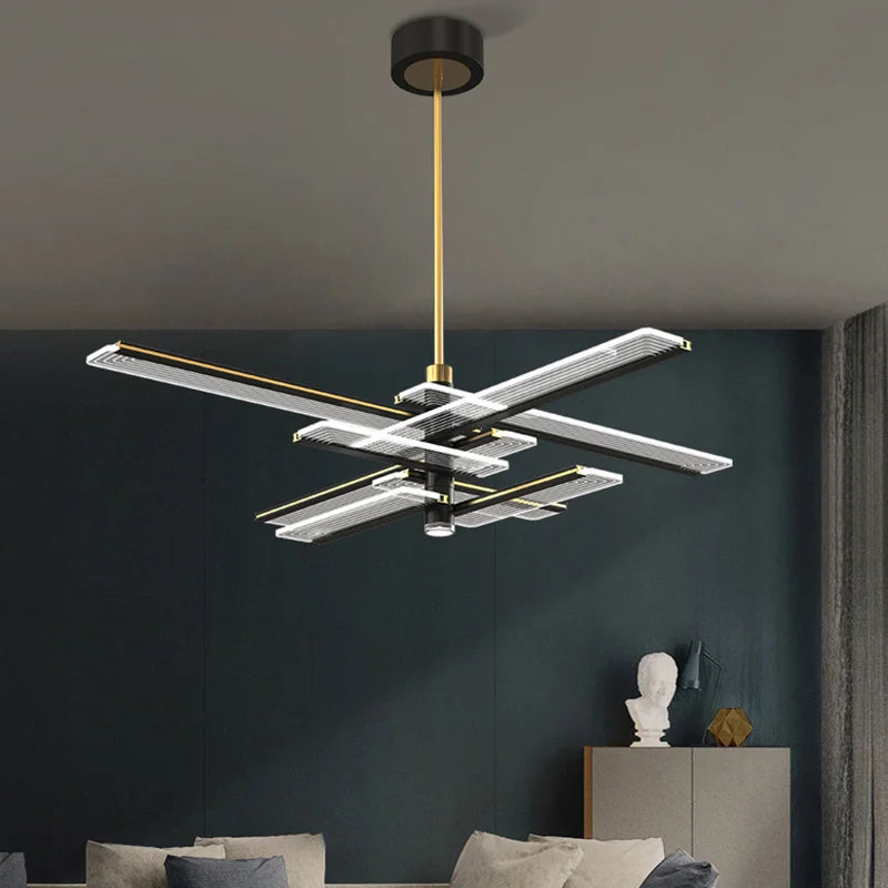 Minimalist postmodern creative LED chandelier pendant light - vue 3 sur 10