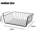 multifunctional perforated iron hanging storage basket