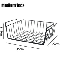 multifunctional perforated iron hanging storage basket