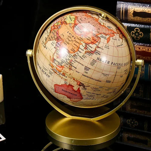 globe universel rétro éducatif rotatif haute définition pour étudiants - vue 2 sur 6