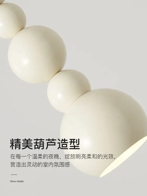 Bauhaus-style gourd pendant light for indoor lighting - vue 5 sur 8