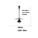 Minimalist flexible aluminium LED chandelier for interior decoration