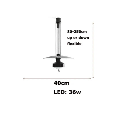 Minimalist flexible aluminium LED chandelier for interior decoration - vue 14 sur 14