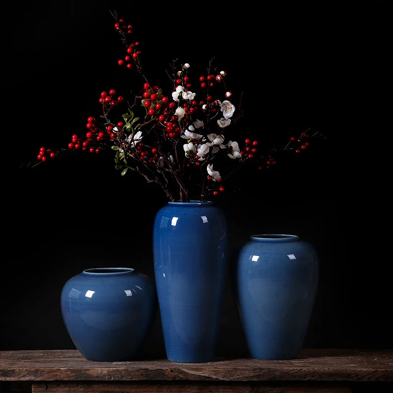 modern minimalist ceramic vase for floral decoration