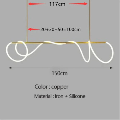 Nordic designer LED dimmable chandelier for indoor use - vue 12 sur 25