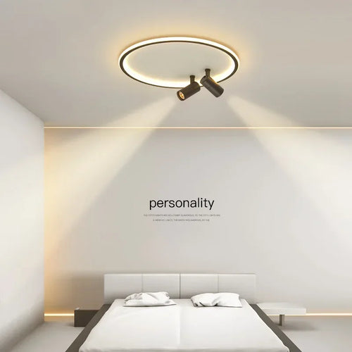 Modern LED ceiling light with spotlight chandelier