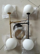 Nordic iron and glass luxury creative wall light