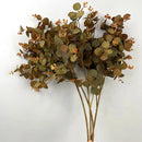 Set of 2 artificial silk leaves for floral decoration