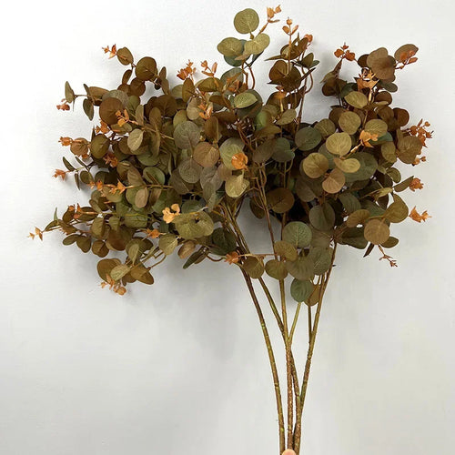 Set of 2 artificial silk leaves for floral decoration - vue 3 sur 7