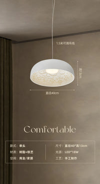 Decorative pendant light in French design for interior lighting