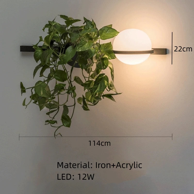 Modern nordic chandelier with hanging led flower pot - vue 14 sur 18
