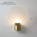 Decorative glass wall light for commercial spaces and restaurants