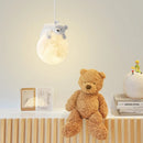 Modern children's bedroom minimalist little bear LED pendant light