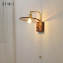 Retro Japanese-style wall light for interior decoration