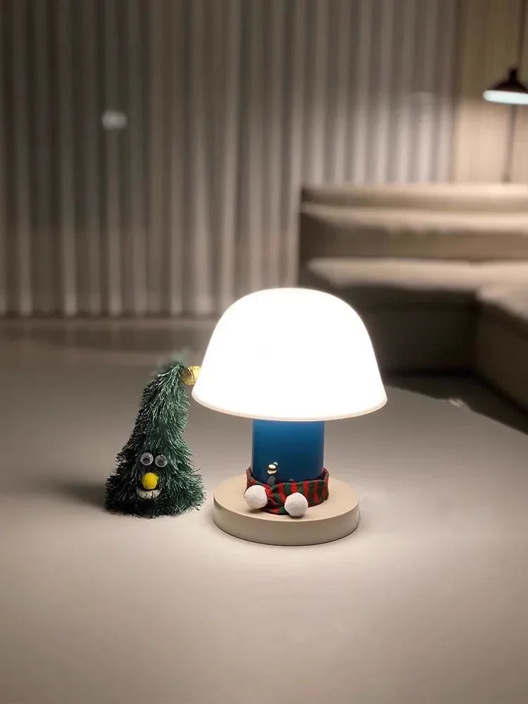 Danish retro table lamp with warm and decorative ambience