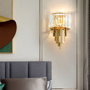 Modern elegant crystal LED wall light