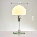 Simple design glass table lamp for reading and study