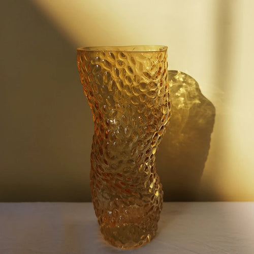 Nordic transparent glass vase for elegant floral decorations - vue 7 sur 11