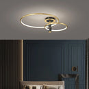 Luxury nordic style circular LED ceiling light for decorative interiors