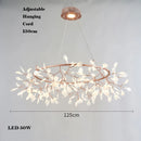Creative LED chandelier in stainless steel and acrylic for interior decoration