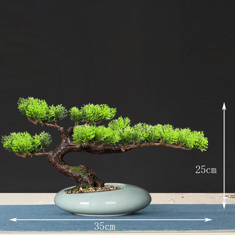 Artificial bonsai tree for indoor decoration and landscaping - vue 19 sur 36