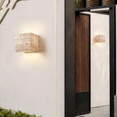Art deco marble LED wall light for indoor and decorative lighting