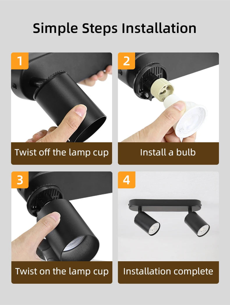 Replaceable LED spotlight for modern and elegant interior decoration - vue 5 sur 10
