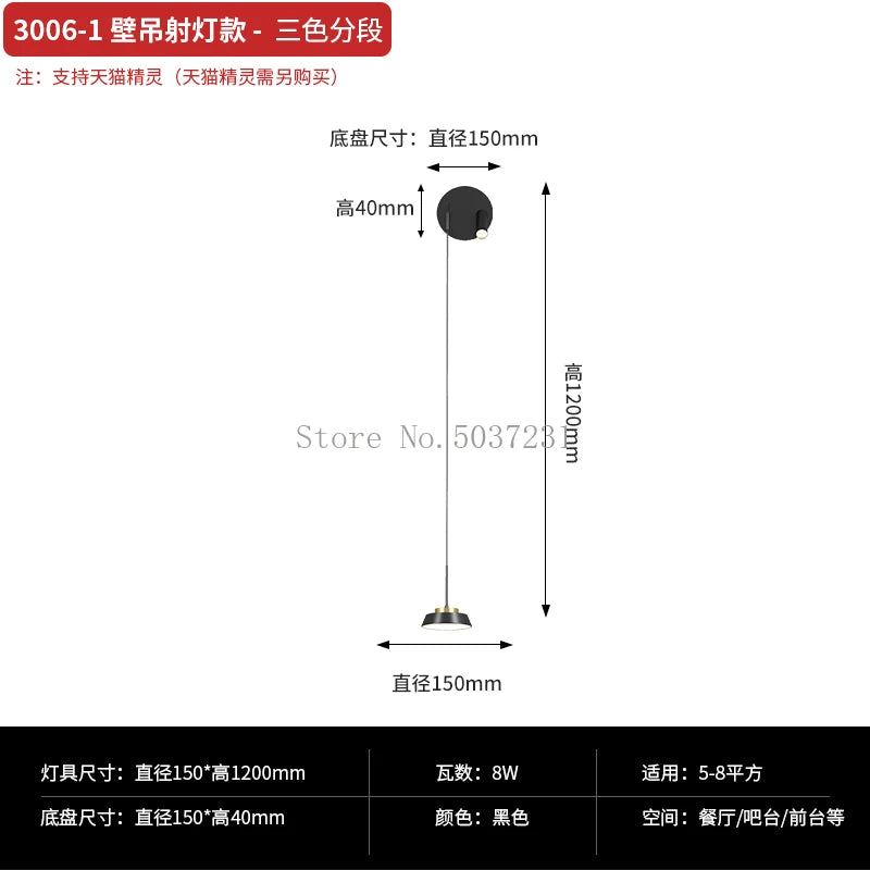 Modern minimalist black luxury pendant light with elegant design - vue 10 sur 18