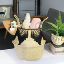 woven wicker basket for versatile storage and decoration