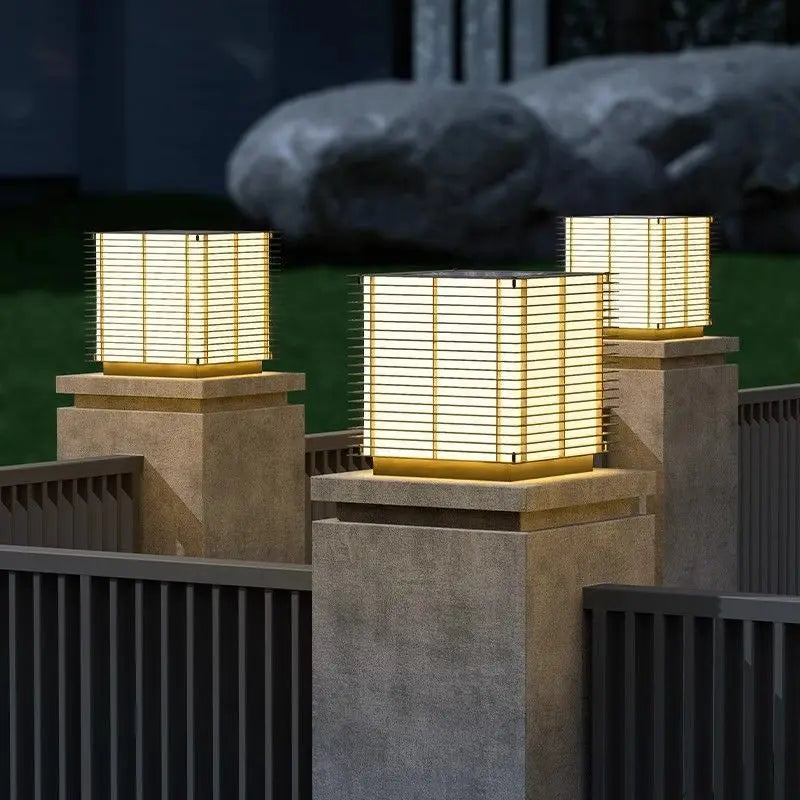 Decorative waterproof solar garden lamp for outdoor use