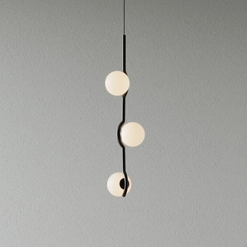Modern minimalist LED chandelier for home decor - vue 4 sur 14
