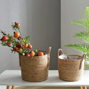 Handmade seagrass storage basket for plants and flowers