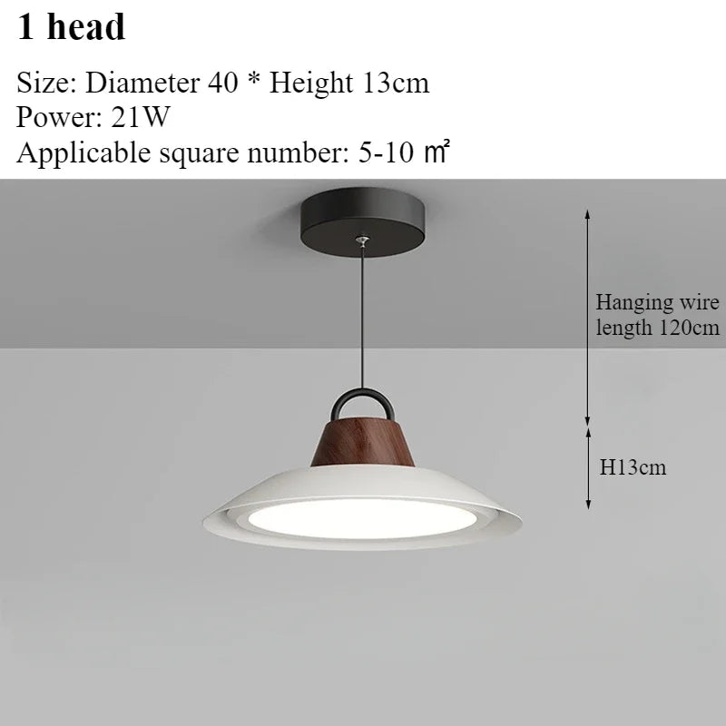 Modern nordic creative chandelier for interior decoration with LED lights - vue 11 sur 16