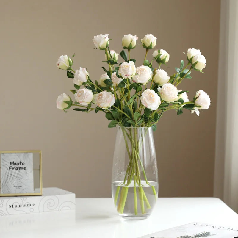 Oil painting rose head floral decoration for weddings