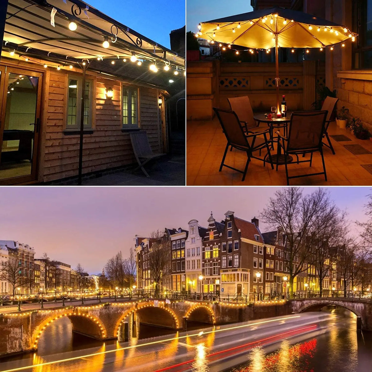 Connectable string lights for Christmas and outdoor decorations - vue 10 sur 10