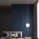 Modern minimalist glass LED chandelier for hotel