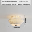 Modern wood and hemp rope pendant light for elegant interiors