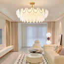Retro feather chandelier for a romantic and luxurious ambience