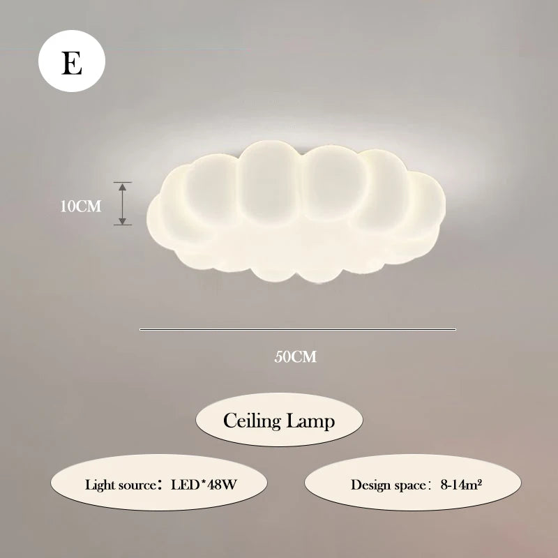Modern romantic cloud chandelier for children's bedroom interior decoration - vue 11 sur 12
