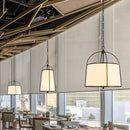 Japanese wabi-sabi gold/black pendant light