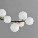Modern irregular copper ceiling light with customisable LED lighting