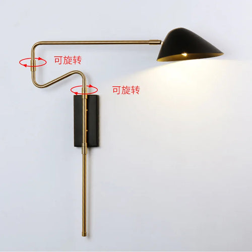 applique murale nordique à bras basculant et lampe LED créative - vue 4 sur 7