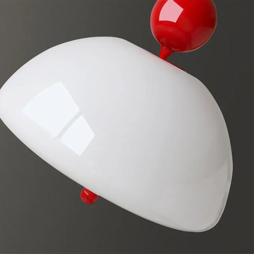 Medieval retro cream glass chandelier for elegant interiors - vue 7 sur 11