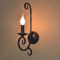 Vintage industrial style wall light for interiors