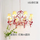 Cute children's chandelier in pastoral style with bow