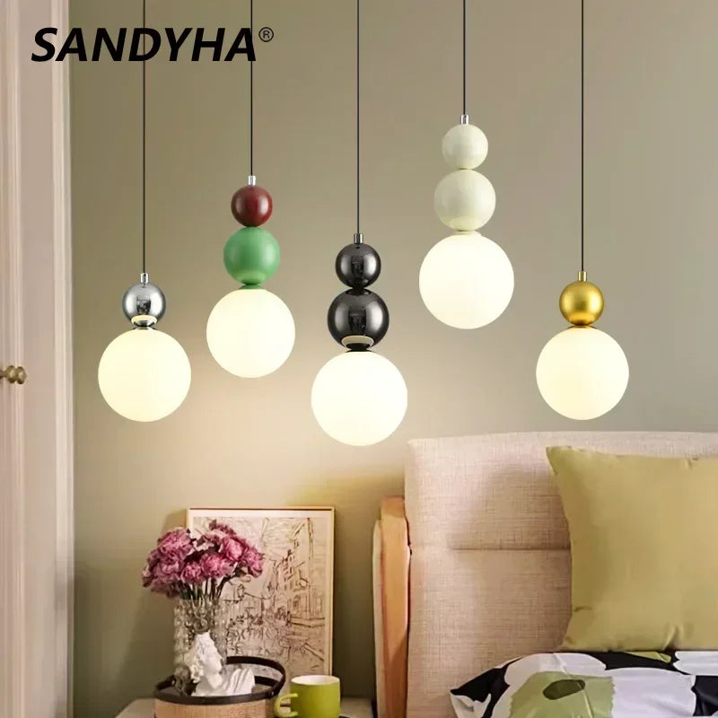 Nordic multi-head designer pendant light for indoor lighting