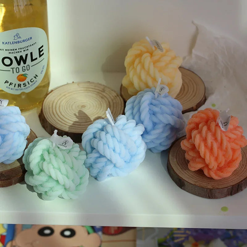 wool aromatic candle for wedding creative decoration guest gift